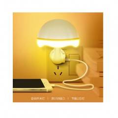 LED“蘑菇”插电光控小夜灯
