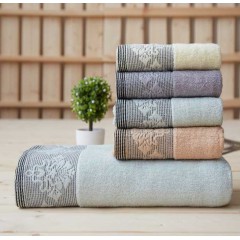 路易卡罗毛巾系列—品味人生（纯棉）浴巾三件套 LK-2115